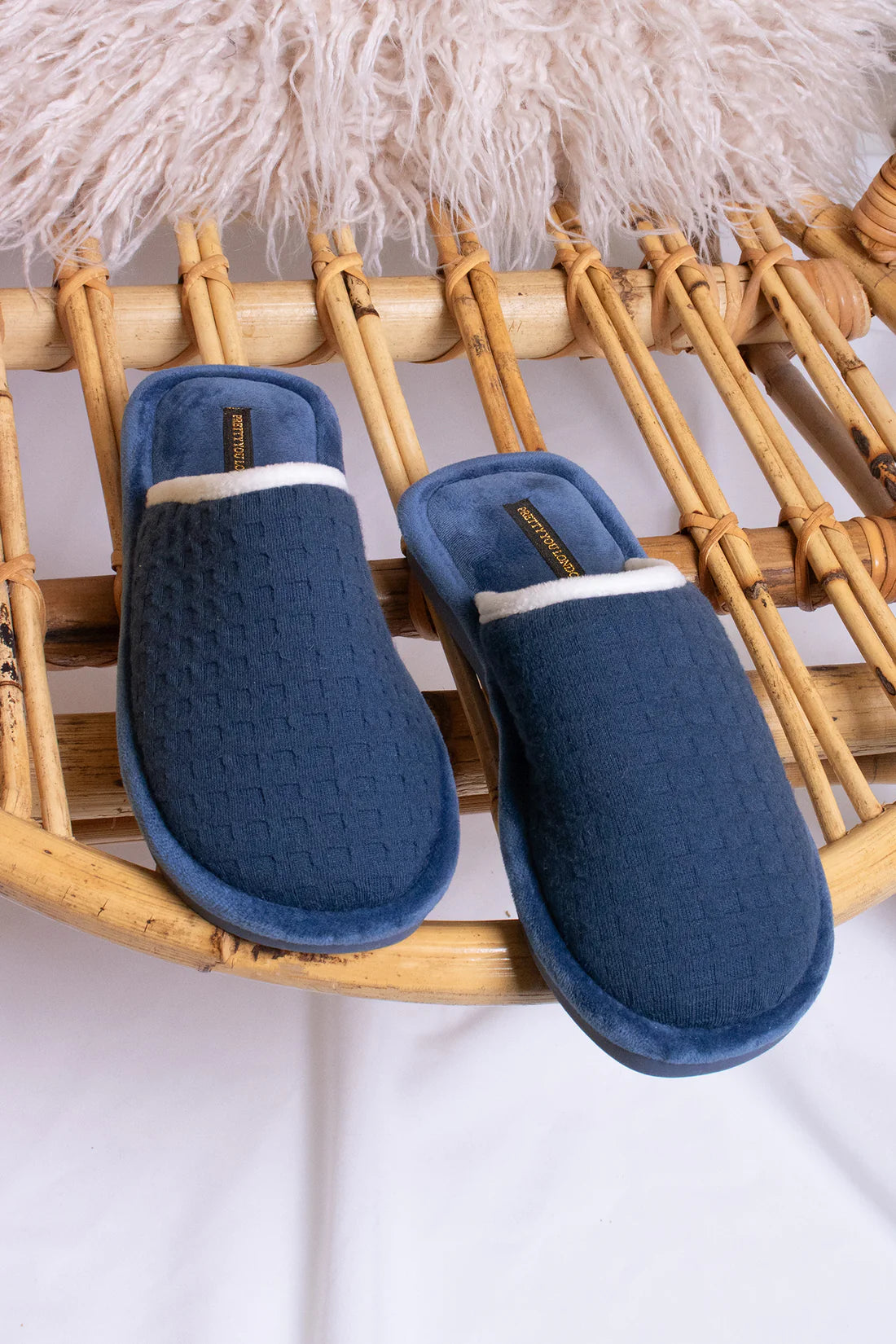 Pretty You Gia Luxury Slippers Marine Blue Bliss Gifts