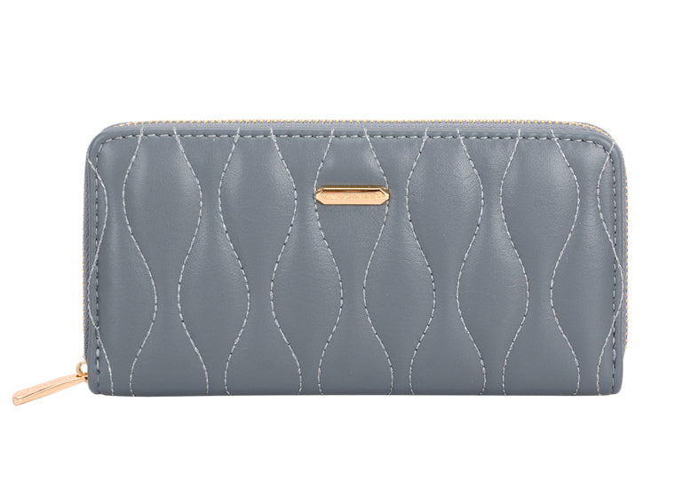 David Jones Grey Quilted large Purse