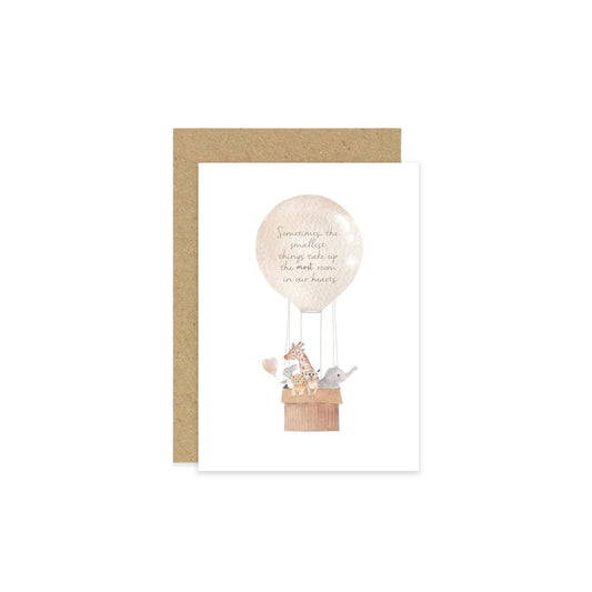 Balloon & Basket New Baby Greetings Card