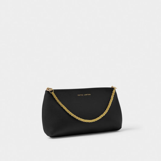 Margot Clutch Bag in Black