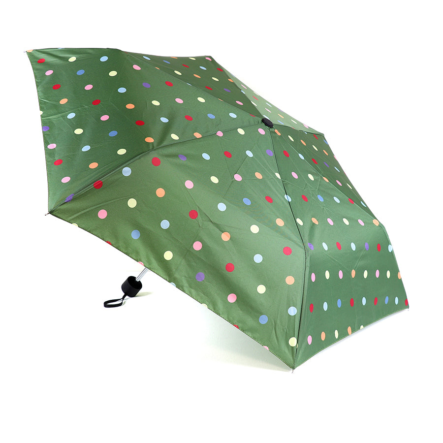 Dark Green Polka Dot Umbrella