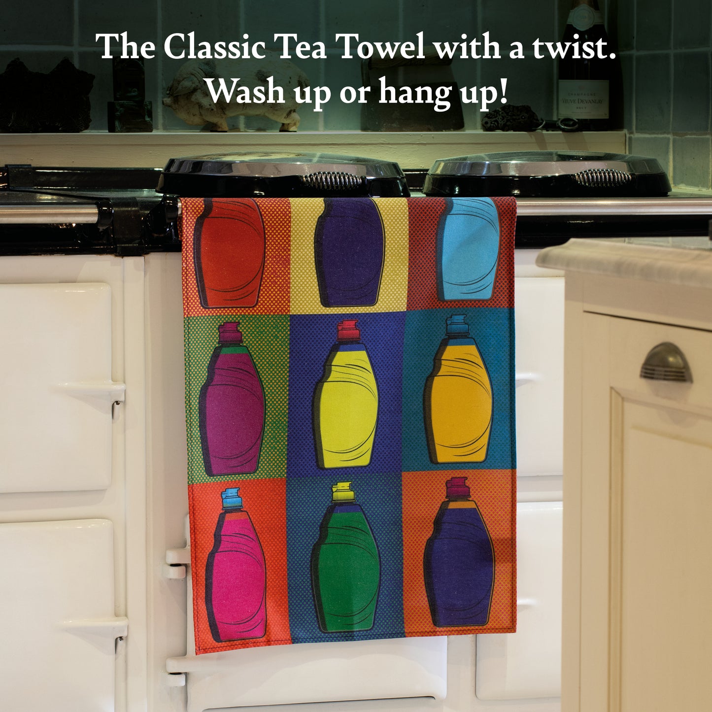 Mop Art Tea Towel