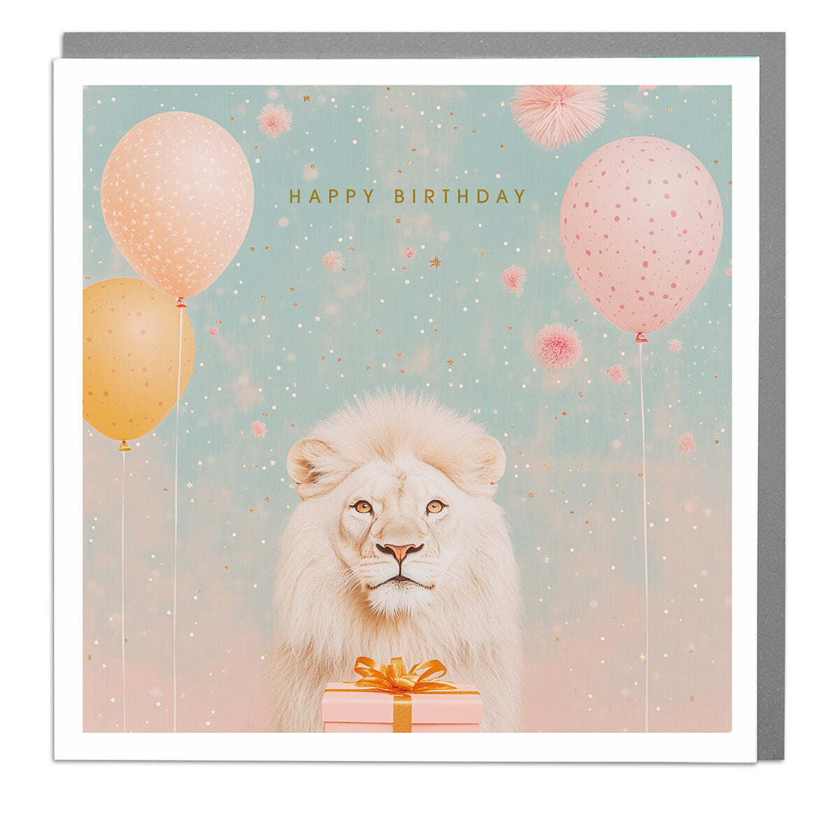 Happy Birthday Lion Greetings Card