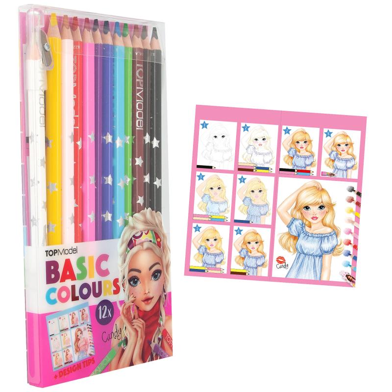 Top Model Basic Colouring Pencil Set