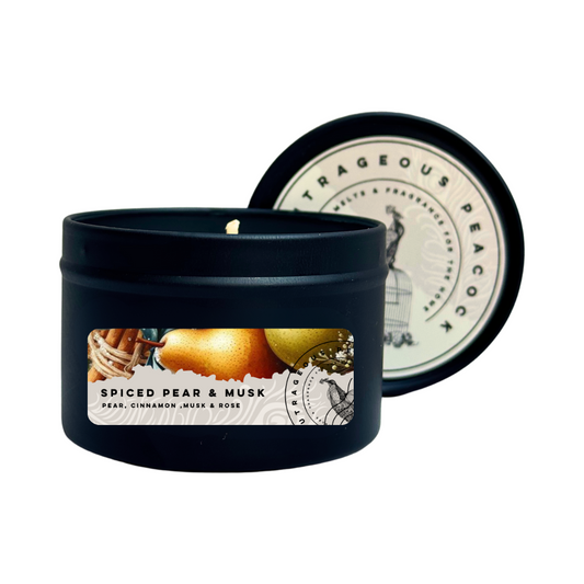 Spiced Pear & Musk Candle Tin