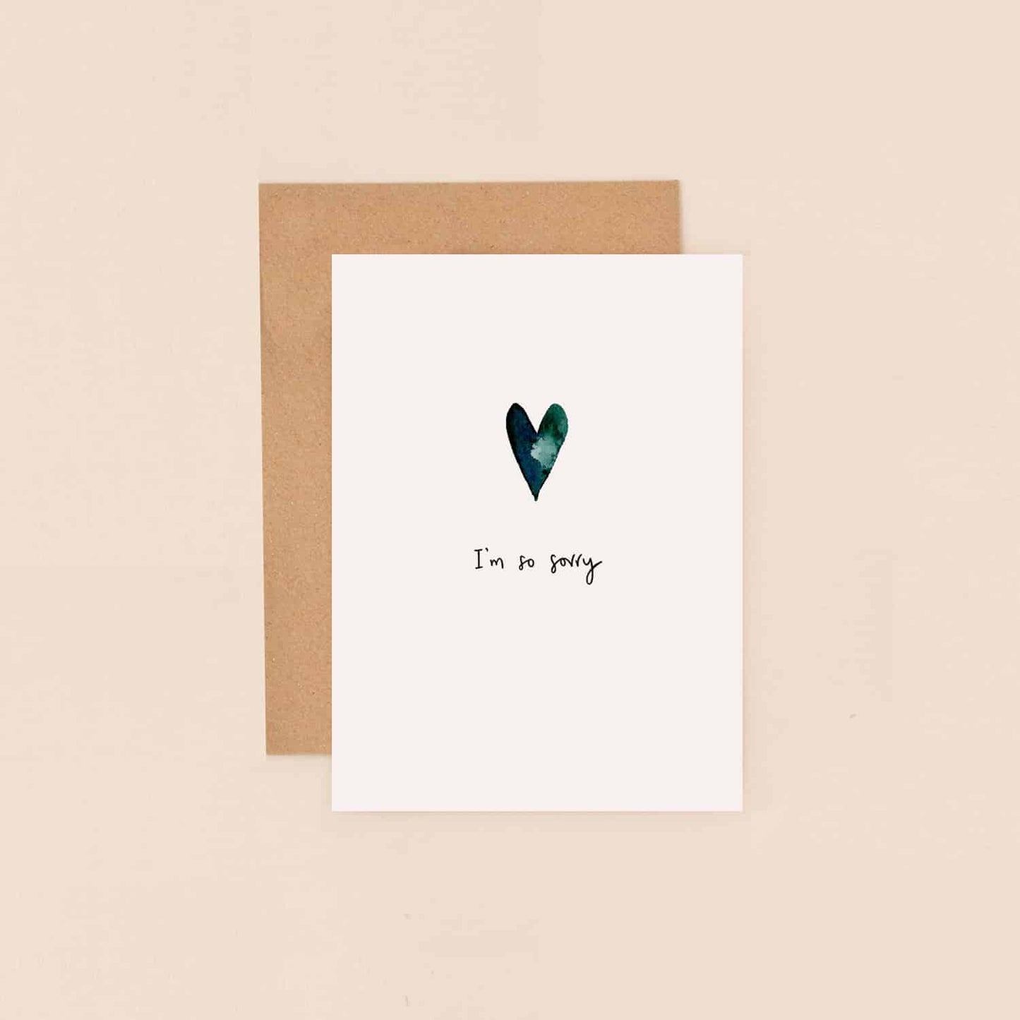 Heart So Sorry Mini Greetings Card