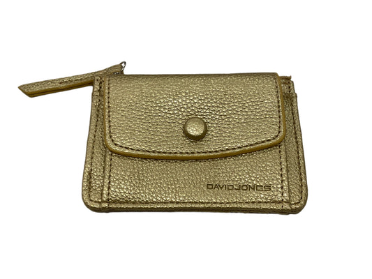 David Jones Card Holder in Gold