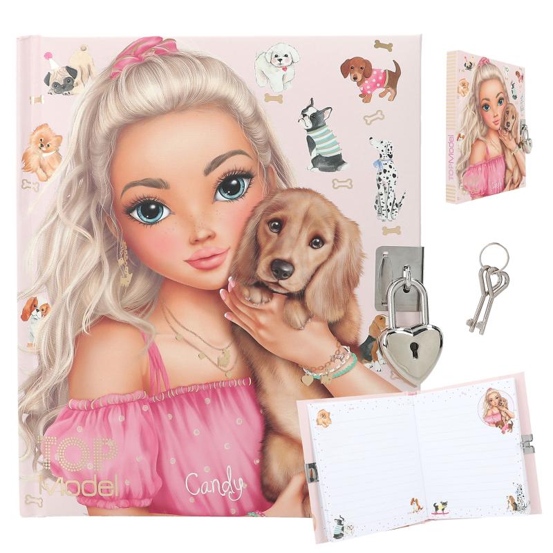 Top Model Doggy Lockable Diary