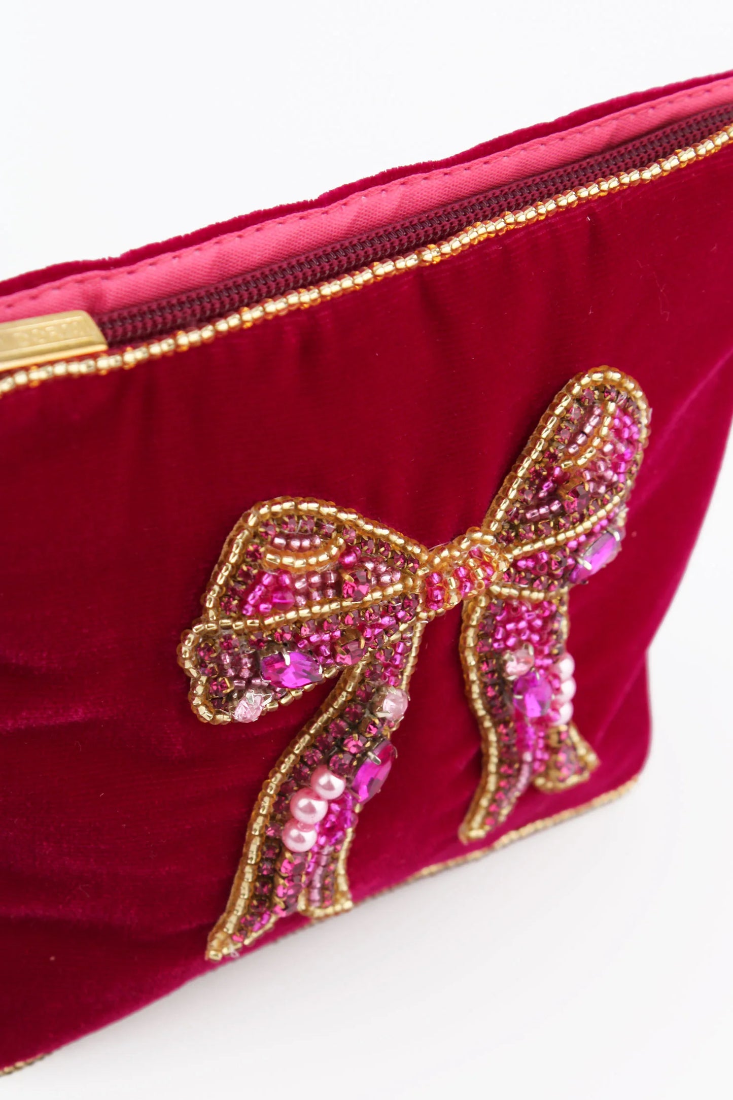 Pink Bow Small Pouch