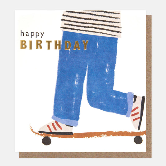 Happy Birthday Skateboarder Greetings Card