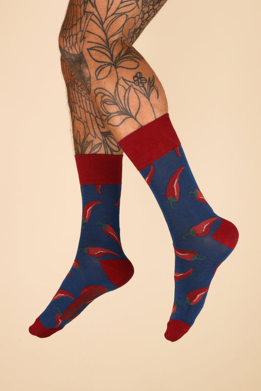 Men’s Chillies Socks- Blue