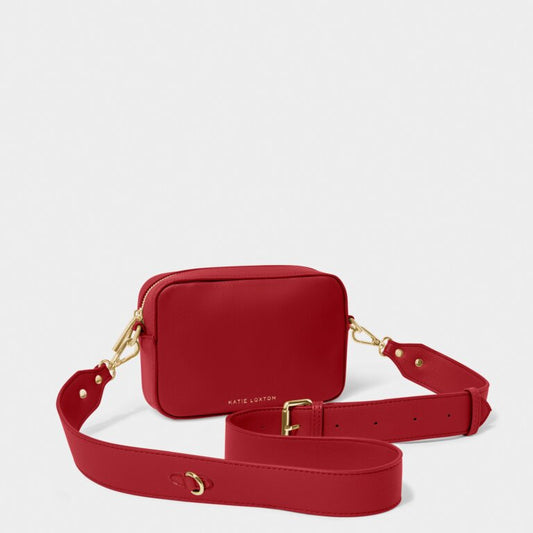 Zana Mini Crossbody Bag in Garnet Red