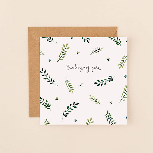 Thinking of You Foliage Greetings Card