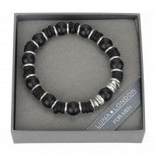 Men’s Jet Hematite Cuff Bracelet