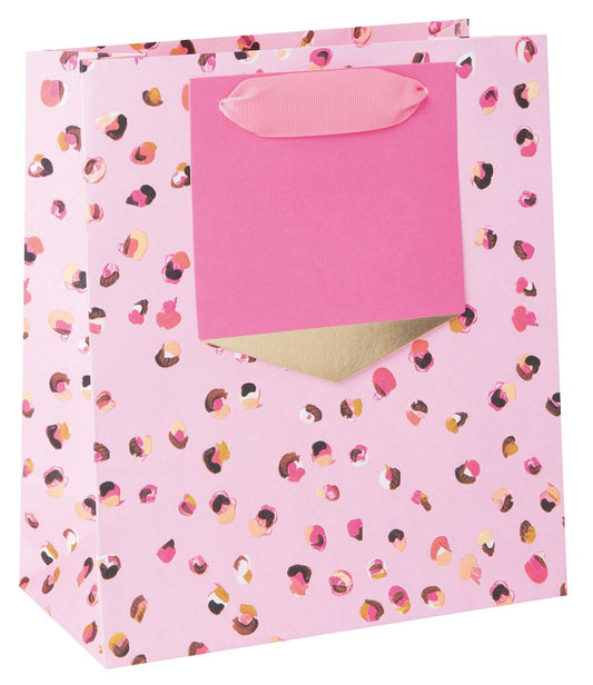 Pink Leopard Print Medium Gift Bag