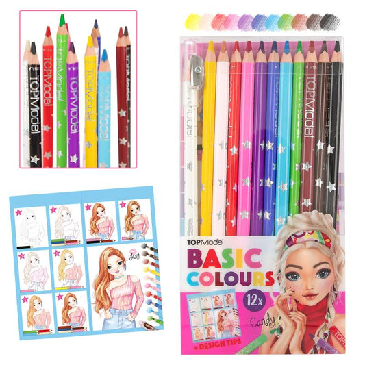 Top Model Basic Colouring Pencil Set