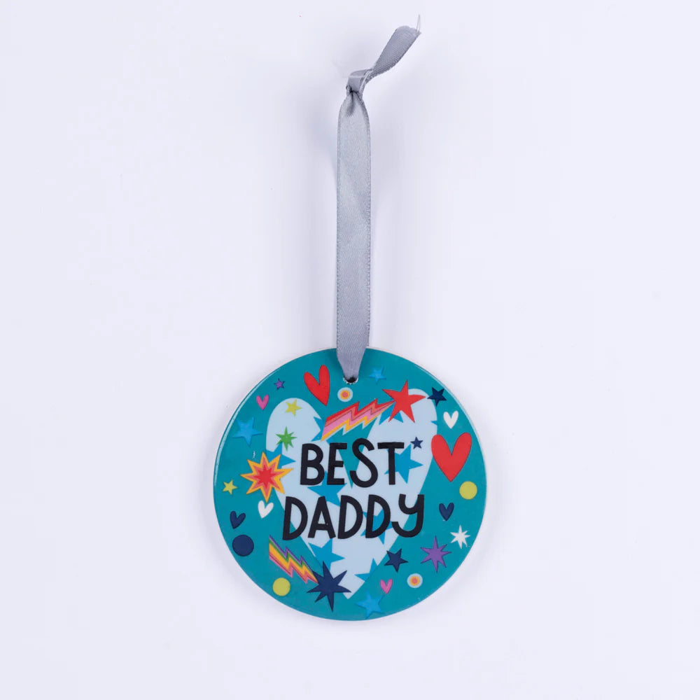 Best Daddy Ceramic Hanging Bauble