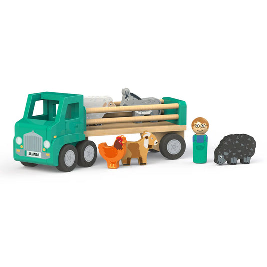 Wooden Farm Lorry with Animals