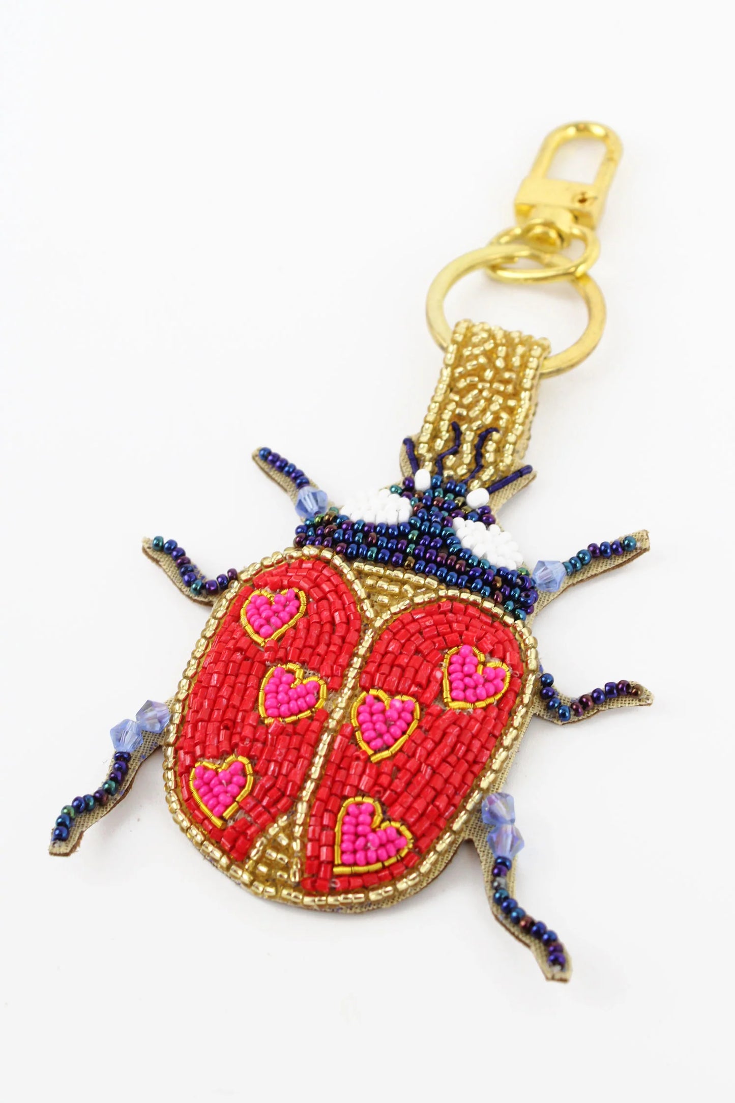 Beaded Ladybird Keyring