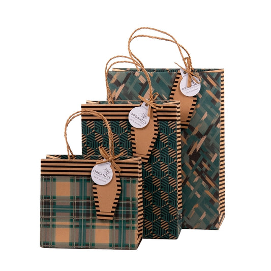 Green Kraft Gift Bags