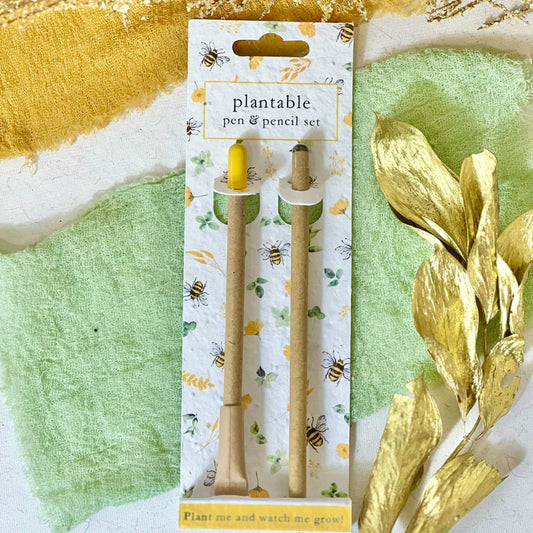 Pen & Pencil Set Birds & Blossoms