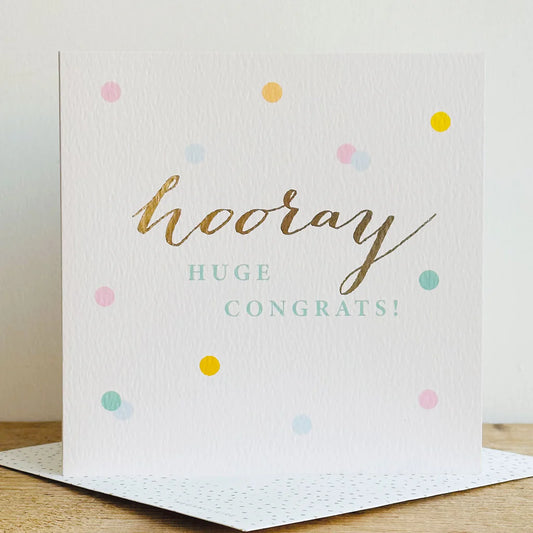 Hooray Congrats Greetings Card