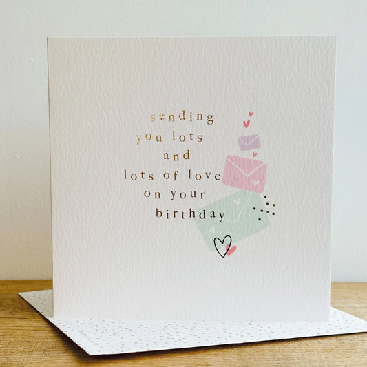 Sending Birthday Love Greetings Card