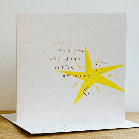 Well Done Star Greetings Card