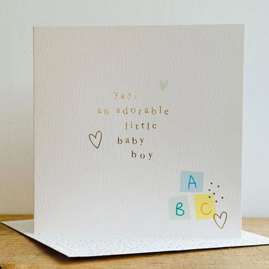 Baby Boy Greetings Card