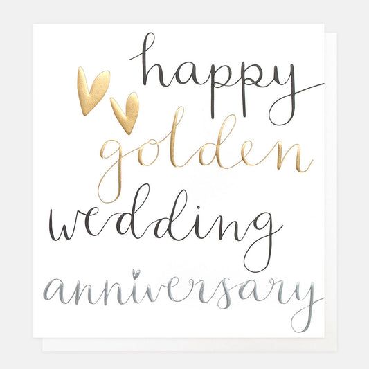 Happy Golden Wedding Anniversary Card