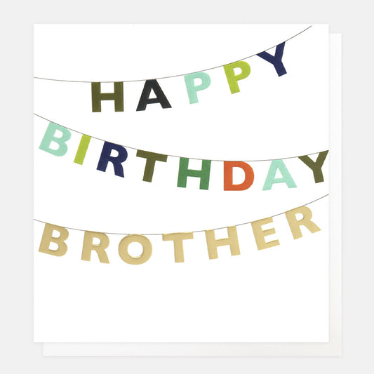 Happy Birthday Brother Card