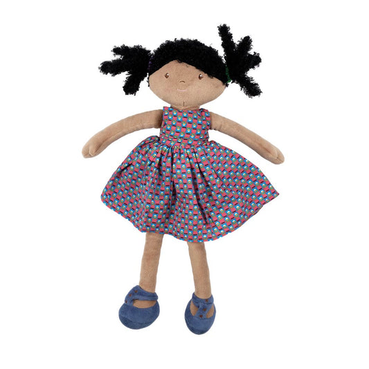 Leota - Black Hair Doll with Printed Dress