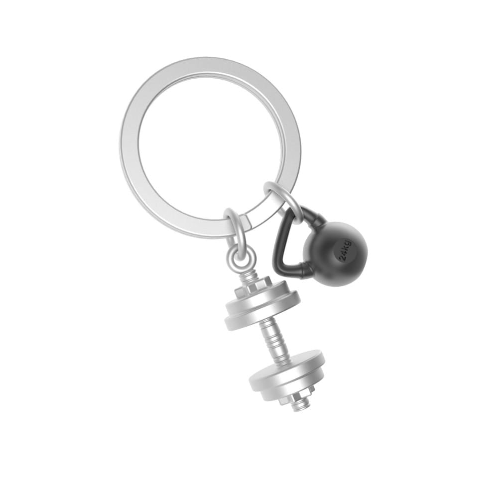 Metalmorphose Keyring Dumbbell & Weights