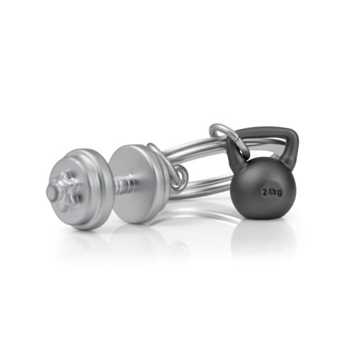 Metalmorphose Keyring Dumbbell & Weights