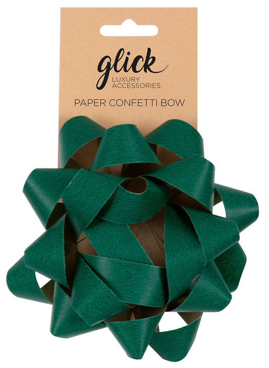 Confetti Bow For Gifts Green