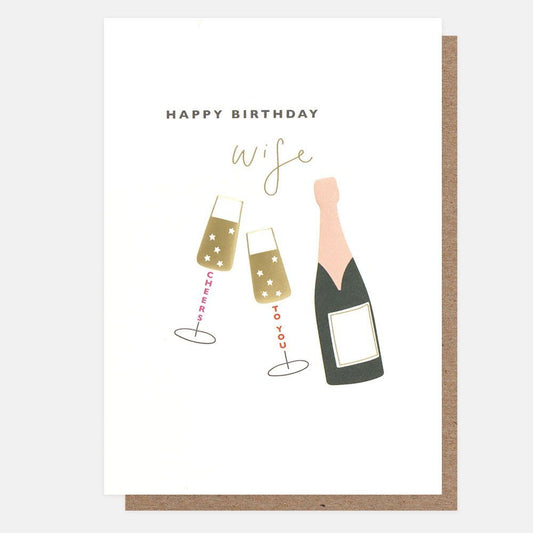 Happy Birthday Wife Greetings Card