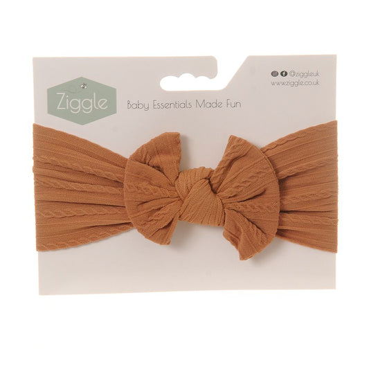 Copper Top Bow Turban Headband.