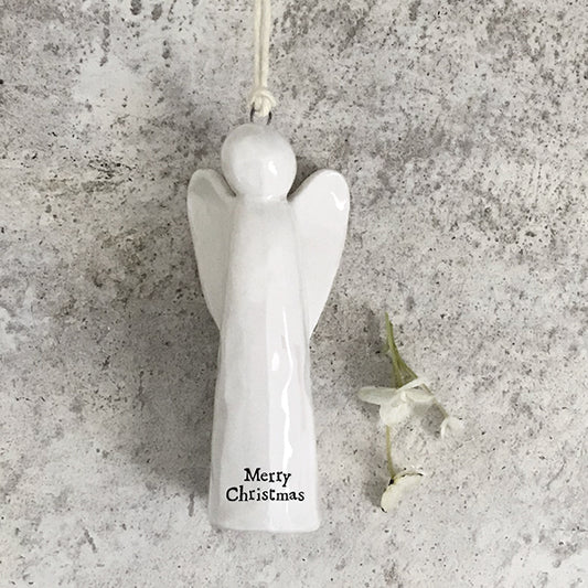 Christmas Porcelain Hanging Angel