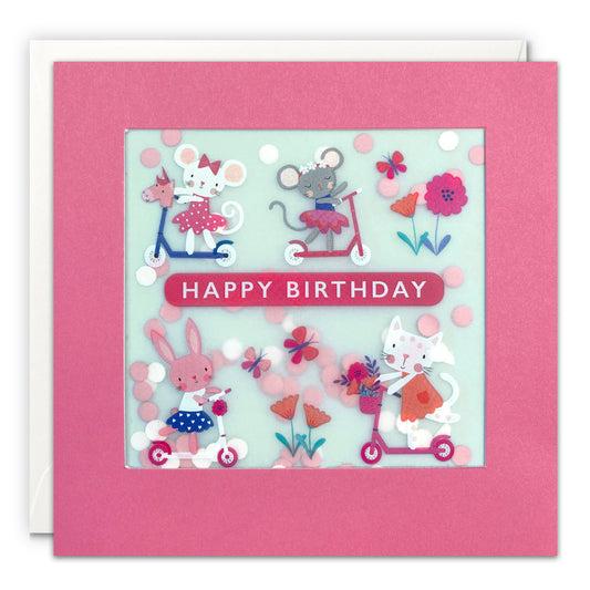 Shakies Animals Happy Birthday Greetings Card