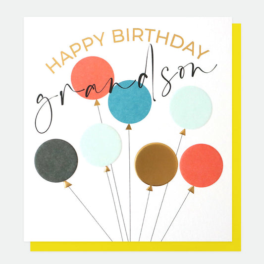 Happy Birthday Grandson Greetings Card