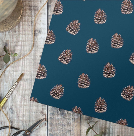 Christmas Flat Wrap Pinecone