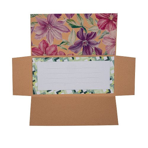 Organic Floral Voucher Envelope