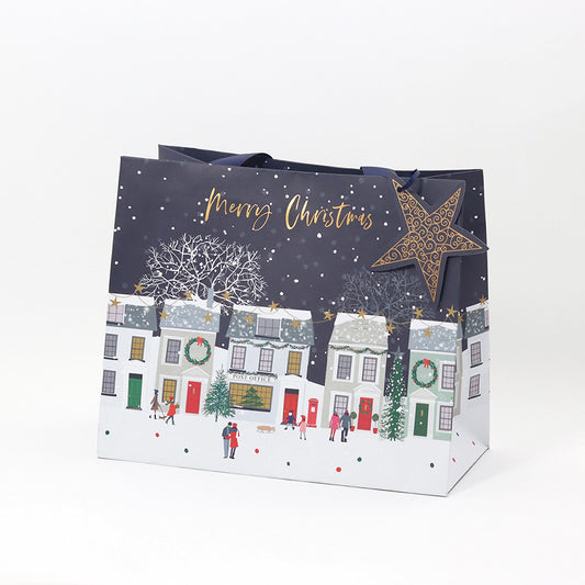 Christmas Street Medium Gift Bag