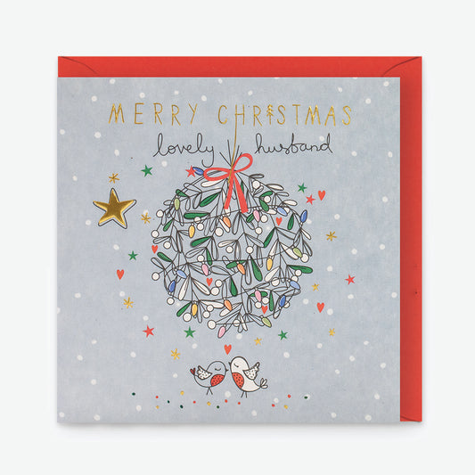 Lovely Husband Christmas Greetings Card