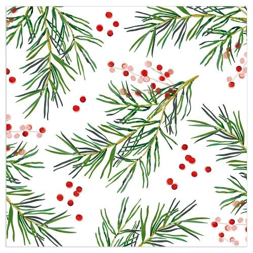 Festive Paper Napkin Green